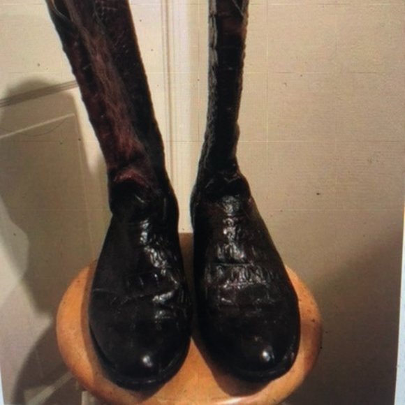 Rogers Western Alligator Rust Boots - Picture 3 of 5